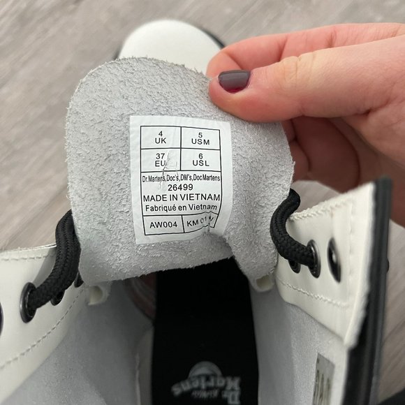 Dr. Martens Jadon Boots Smooth White Size Women's 6 - Picture 2 of 6